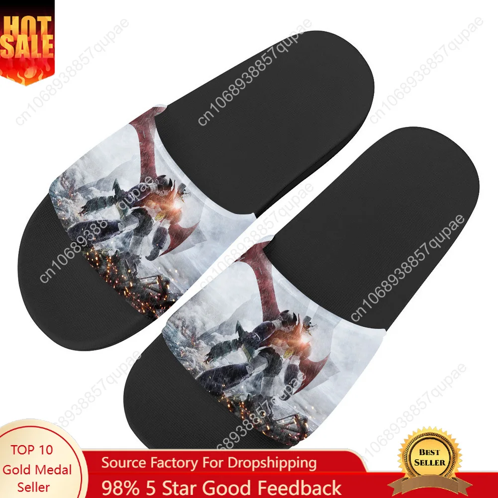 

Mazinger Z Slippers Home Water Shoes Cartoon Anime Men Women Teenagers Beach Pool Sandals Custom Made Summer Slipper Fashion