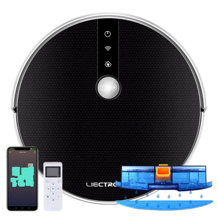 

LIECTROUX C30B Intelligent Robot Vacuum Cleaner ,2D Map Display,WIFI APP Control, Adjustable Suction Power,Voice Guidance