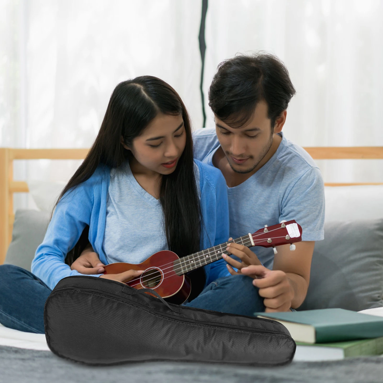 

2Pcs Ukulele Carrying Bag Thick Storage Pouch Stylish Design for Men Women Ukulele Bag Kids Guitar Case Kids Guitar Case