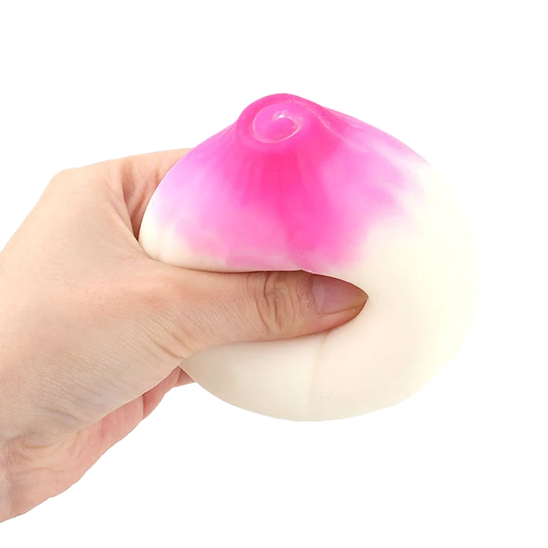 Creative Simulation Garlic Pinching Tricky Toy Cute Squeeze Slow Rebound Soft Decompression Toy Kid Stress Release Vent Toy Gift