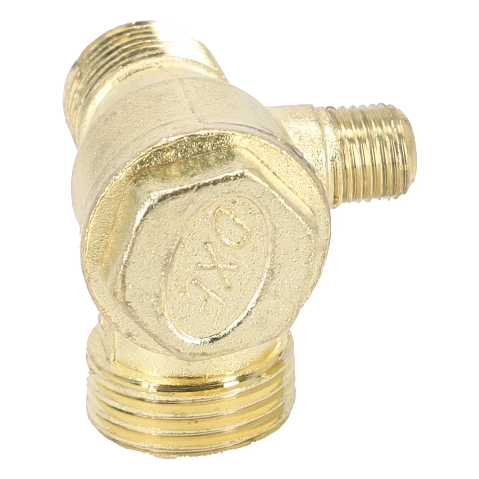 Air Compressor Check Valve 1pc 3-way 42x39mm Fittings Parts Pipe Pumps Replacement Thread Zinc Alloy Practical