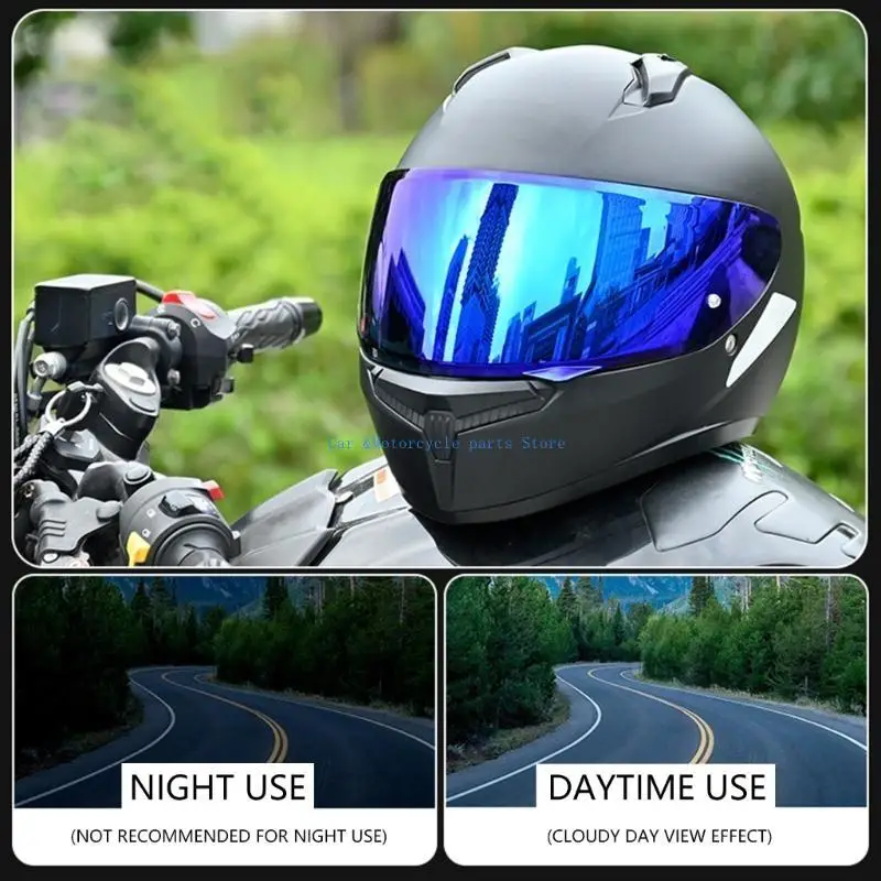 

Y9UC Enhances Safety Motorcycle Helmets Lens Long Distance ridings Visors Motorbike ridings Gear Quick Installation for HJC C