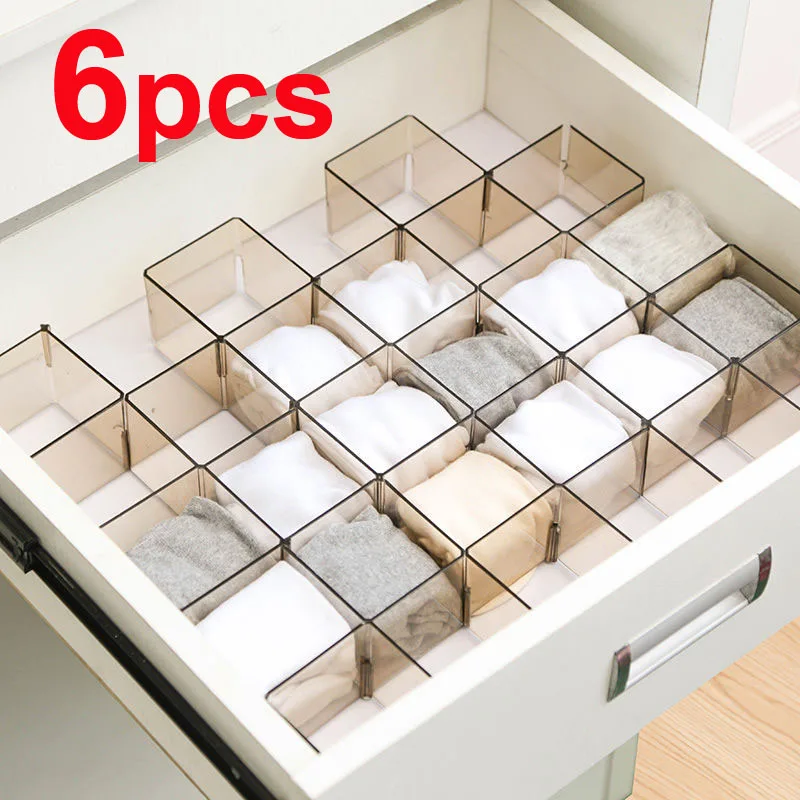 Plastic Drawer Organizer Box for Jewelry Box Partition Drawer Divider Storage Box Desk Organizer Underwear Organizer Drawer Box