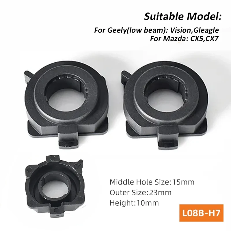 h7 Adapter L08B for installation of LED lamps For Geely,Vision,Gleage,Mazda CX5,CX7,2 pcs