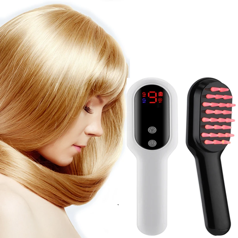 

Hair Growth Care Electric Wireless Infrared Ray Massage Comb Hair follicle Stimulate Anti Dense Anti Hair-loss Head Massager