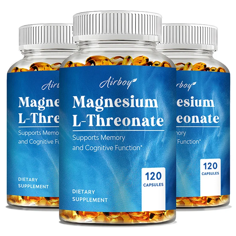 

Magnesium L-threonate Capsules - Supports Focus, Memory & Learning, Brain Health, Supports Quality of Sleep