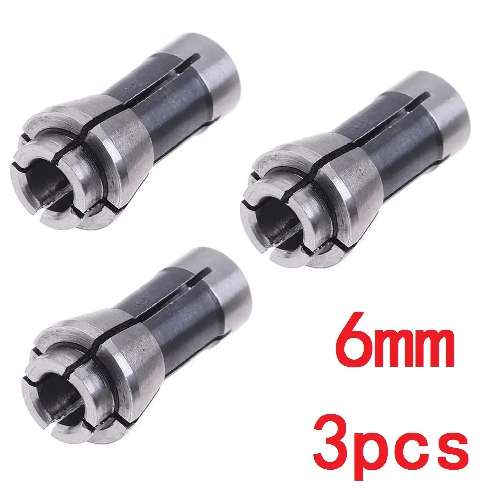 Die Grinder Router 3/6mm Adapter Chuck Collet Essential Grinding Machine Chuck Replacement Parts 3mm/6mm Set of 3