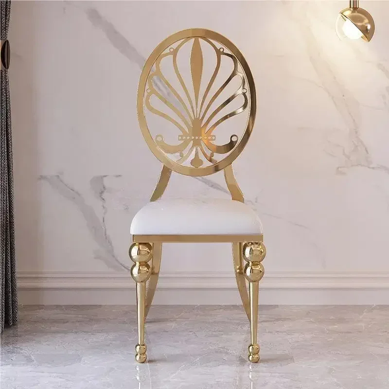 

Modern banquet flower backed dining chairs are suitable for wedding events