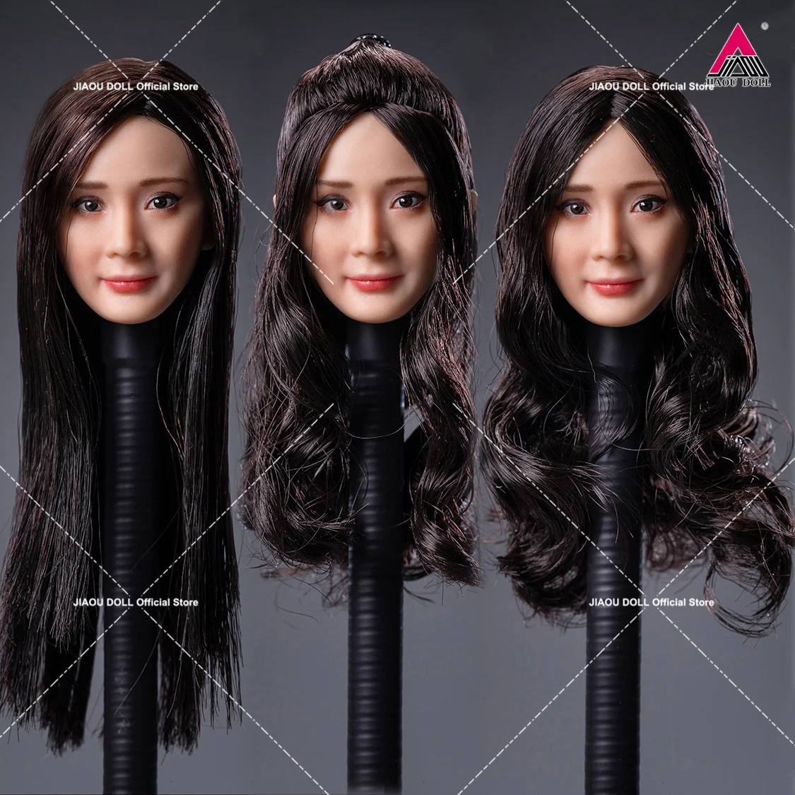 

OU2101 1/6 Beautiful Asian Female Head Carving PVC Head Model For 12" TBL JO ANT Soldier Action Figure Body Dolls Toys
