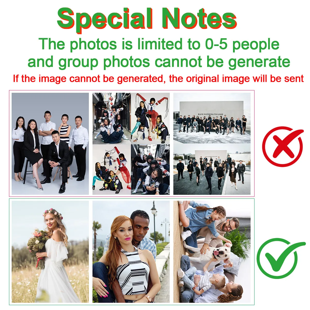 1 pcs personalized send your photo converted to anime style A4-A3-A2 portraits family photos paint HD printing canvas No frame