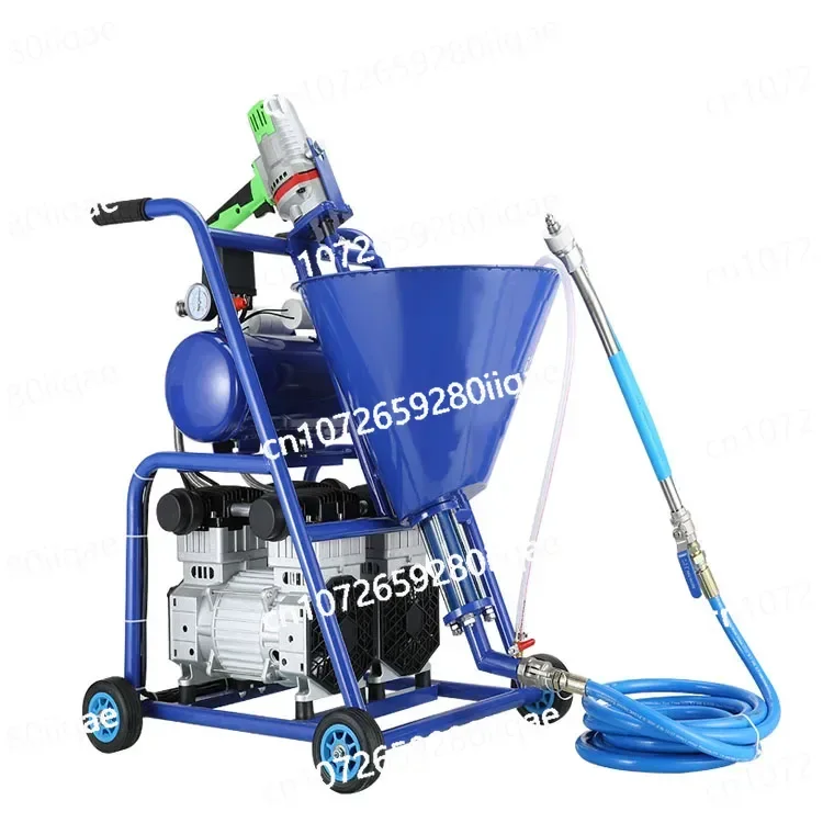 

Сочинение штукатурки стен, рендеринг, затирка, машина для распыления цемента, смешивание раствора, насос