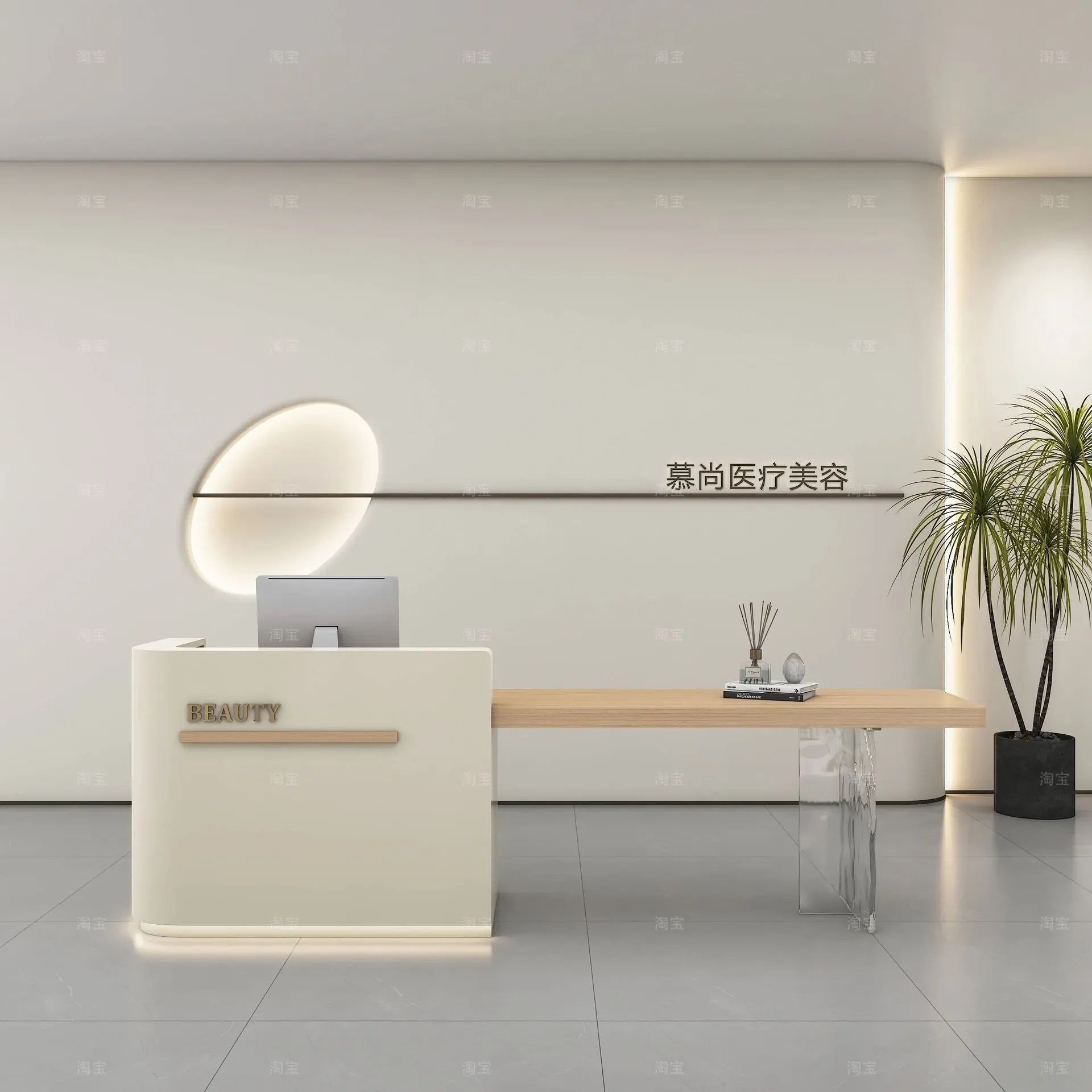 Beauty salon Clothing shop checkout page Simple modern women's clothing Dance studio Training institution Service desk