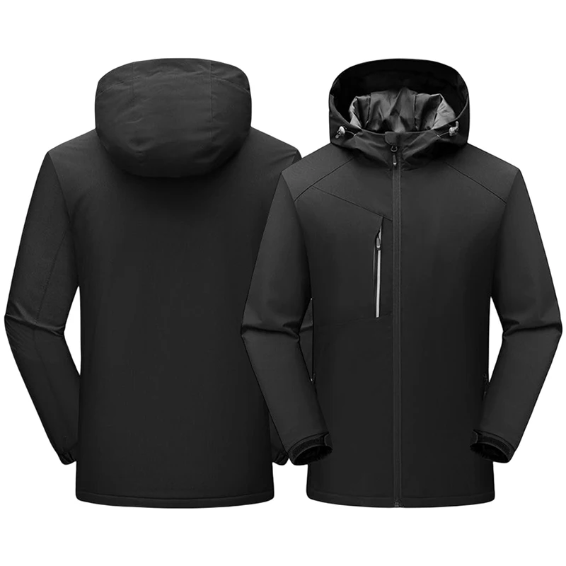 Autumn And Winter Seven Colors Waterproof Jacket Man Overcoat Climbing Casual Bilayer Sport Coat Soft Windproof Clothing S-XXXXL