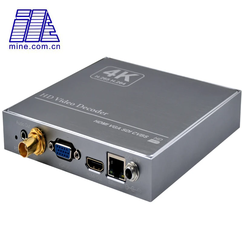 

H.265 H.264 4K 1080p IP to Video Decoder SDI VGA Output Decoding