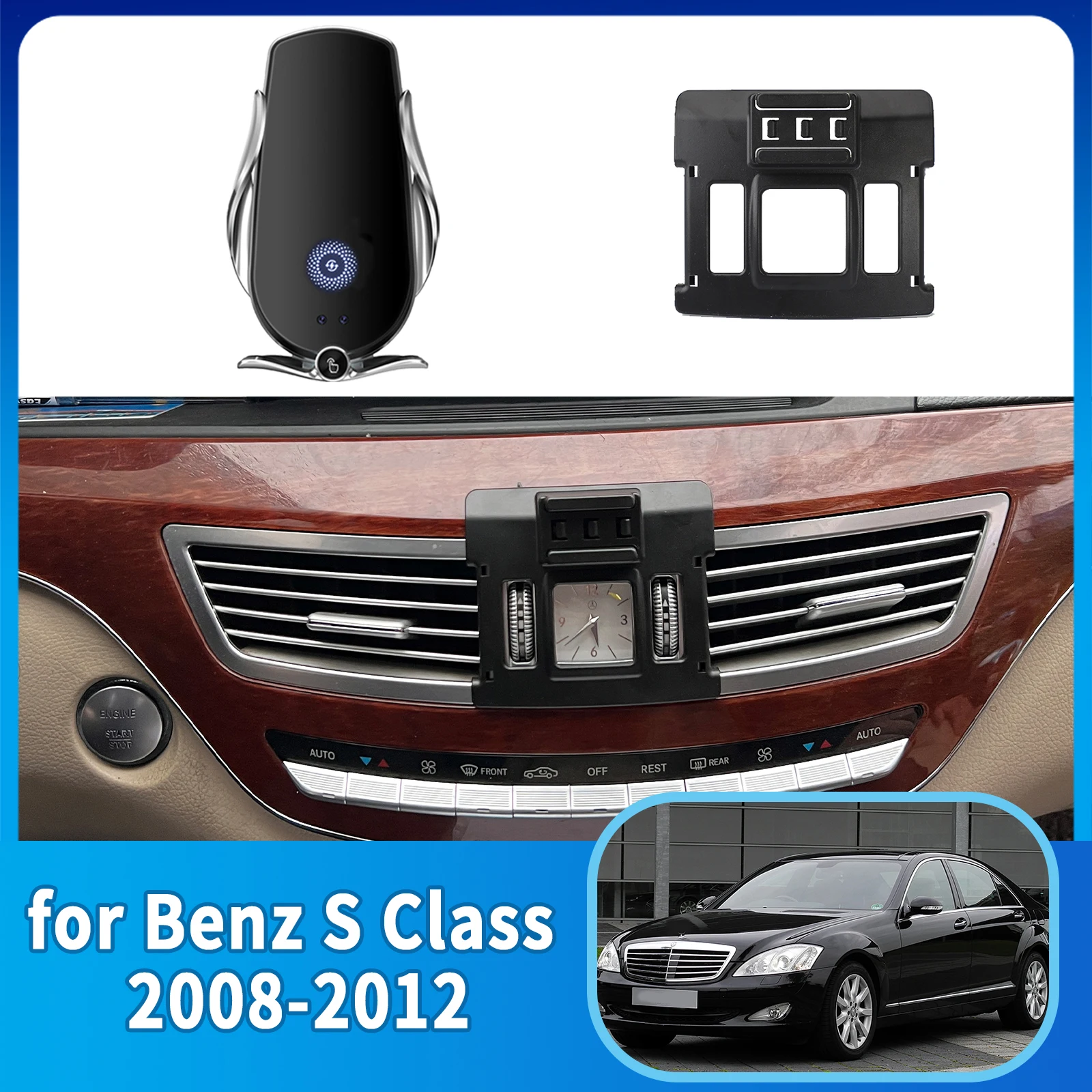 

GPS Bracket Car Mobile Phone Holder for Mercedes Benz S Class W221 2008~2012 Navigation Stand Auto Accessories