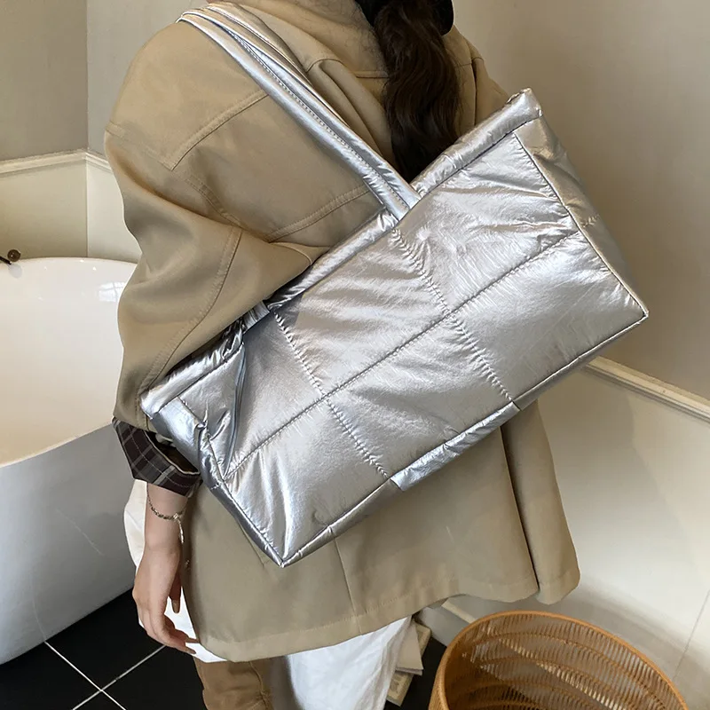 

Осень 2024, легкие сумки на плечо, однотонные женские сумки-тоут большой вместимости, сумки из смеси хлопка, дорожные сумки для поездок на работу