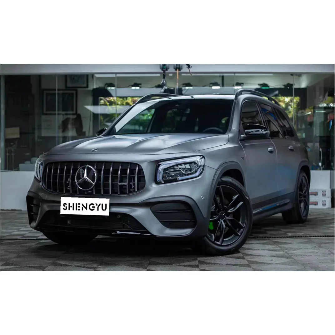 Body kit for Mercedes benz GLB class X247 18+ change to GLB45 AMG include front car bumpers rear lip exhaust pipes