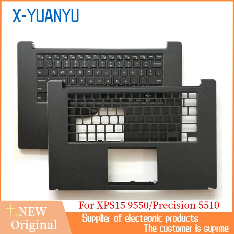 New For Dell XPS 15 9550 Precision 5510 Upper Case Palmrest Cover Touchpad / Keyboard 0KYN7Y KYN7Y 0JK1FY JK1FY