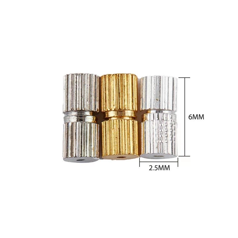 50pc Rhodium Screw Clasps Necklace Bracelet Jewelry Making Connector Diy Finding