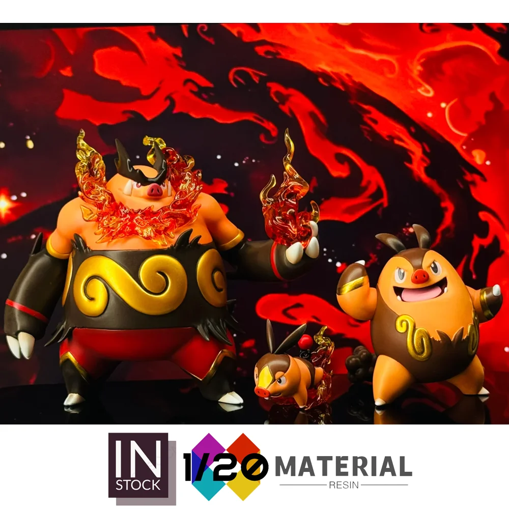 

[In Stock]1/20 Resin Scale World [Moyu] - Tepig & Pignite & Emboar