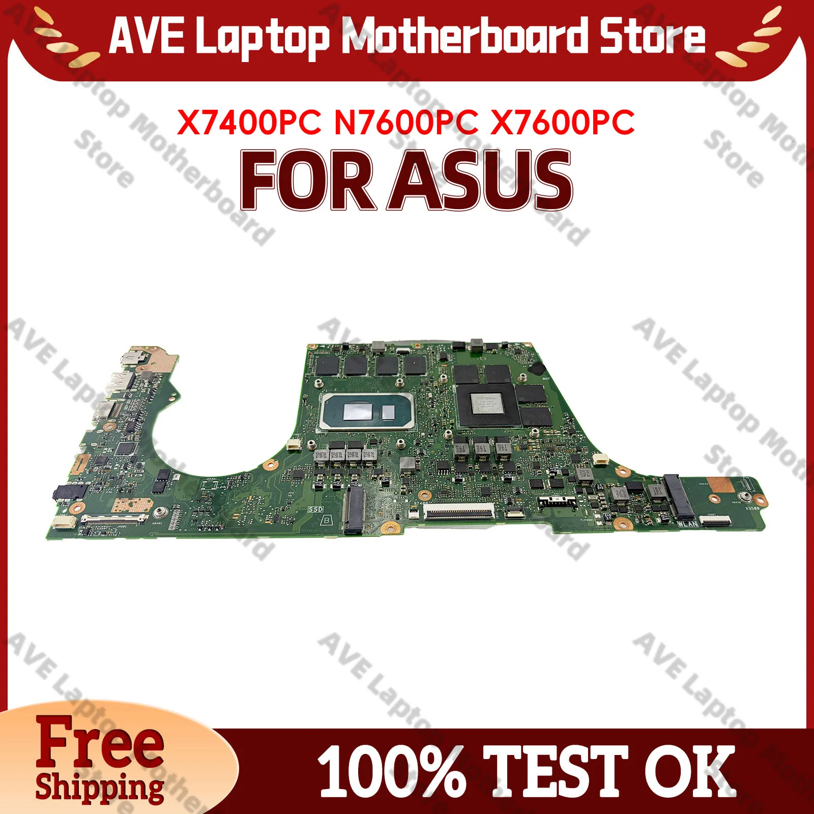 X7400P X7400PC Laptop Motherboard For ASUS X7400PC K3500P K3400P X7400PE V3500P V3400P N7400P Mainboard With 11th Gen I3 i5 i7