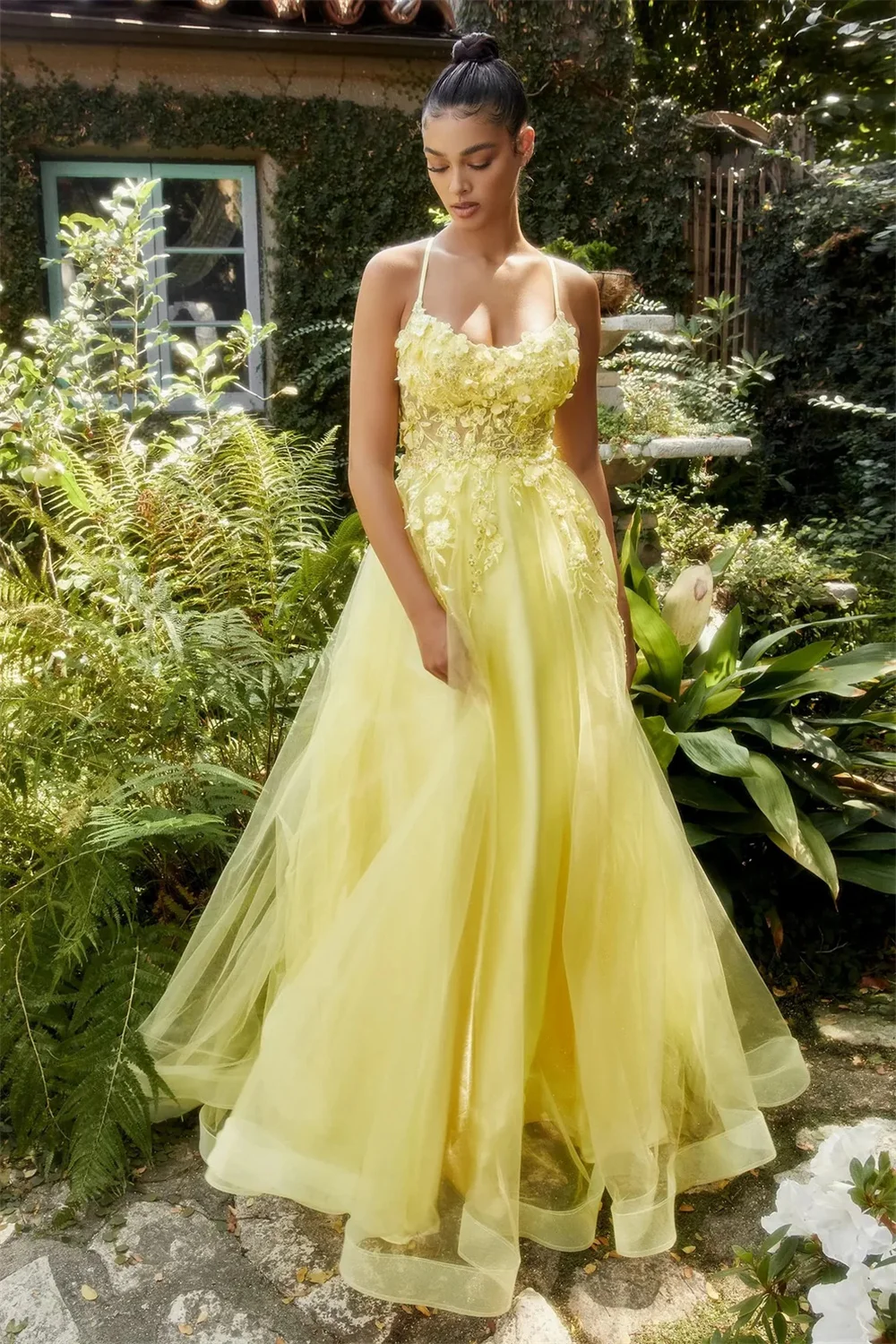 Amanda Princess Tulle Prom Gown Sweet Lace Embroidery A-line Evening Formal Elegant Sleeveless Floor-length Party Dresses 2024