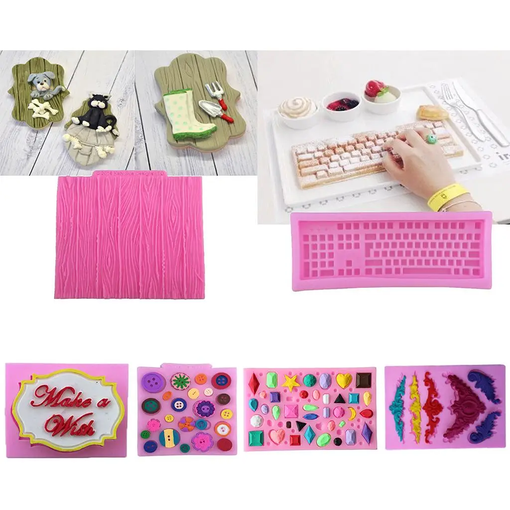 2pc Silicone Fondant Cake Decorating Tools Shape Decorating