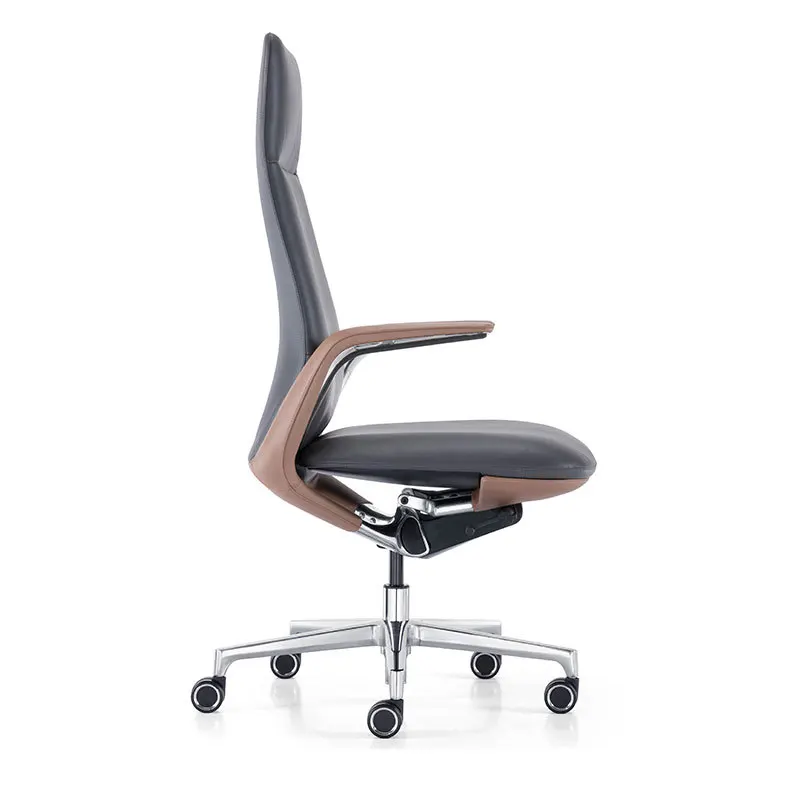 Light luxury atmospheric leather, president office chair, high backrest boss chair