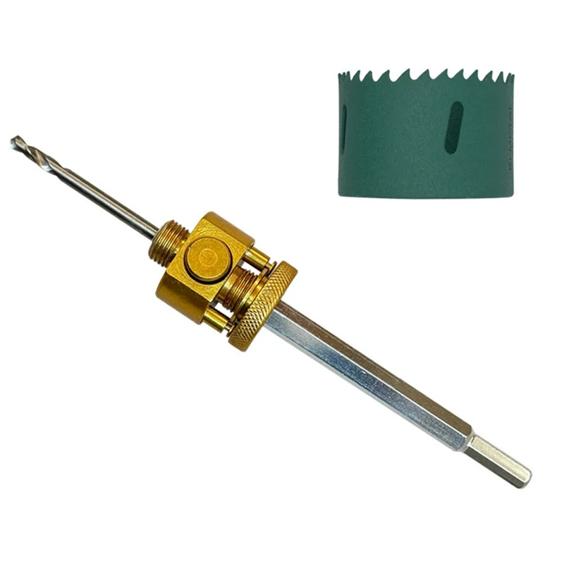 

WORTHOWN-Connecting Rod Included Hex Shank Hole Opener Rapid Hole Cutter Quick Coring Tool For Wood Gypsum Board