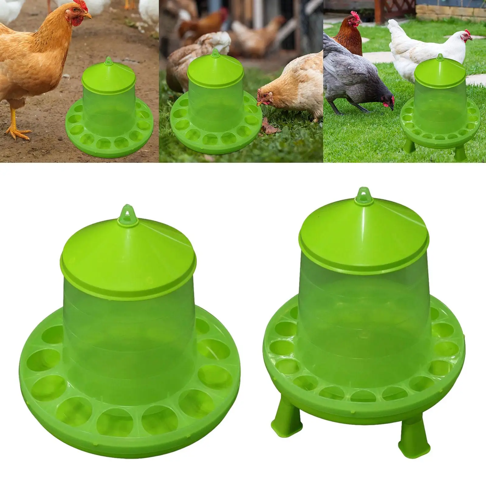 Automatic Poultry Feeder feed Bucket Farm Equipment Barrel Chicken Feeder Waterer for Pigeons Livestock Peacocks Turkey Birds