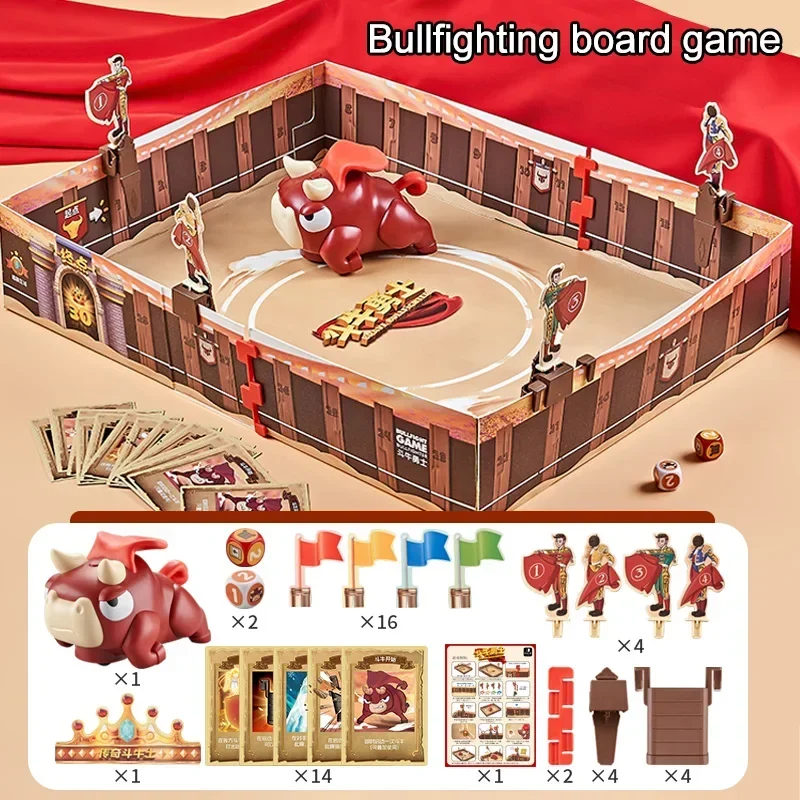 Bullfighting Warrior Board Games Toys Family Funny Entertainment Casual Logical Thinking Toy Gift Puzzle Levels Card Board Game