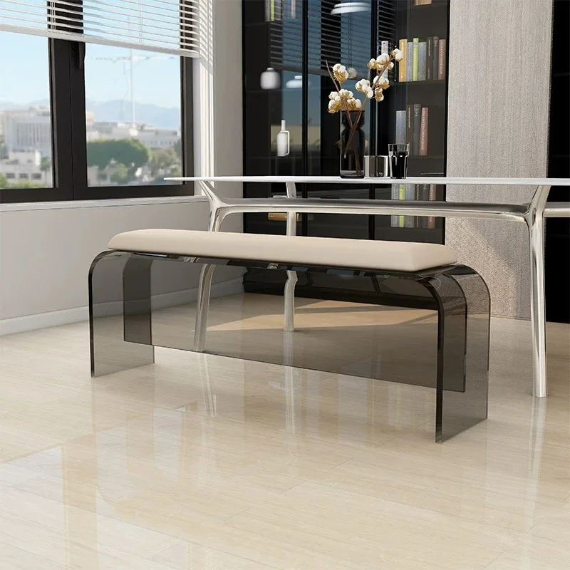 - Vanity Bauhaus Floor Chair White Makeup Pouffe Design Foot Stool Portable Leg Rest Mueble Recibidor De Entrada Furniture Room