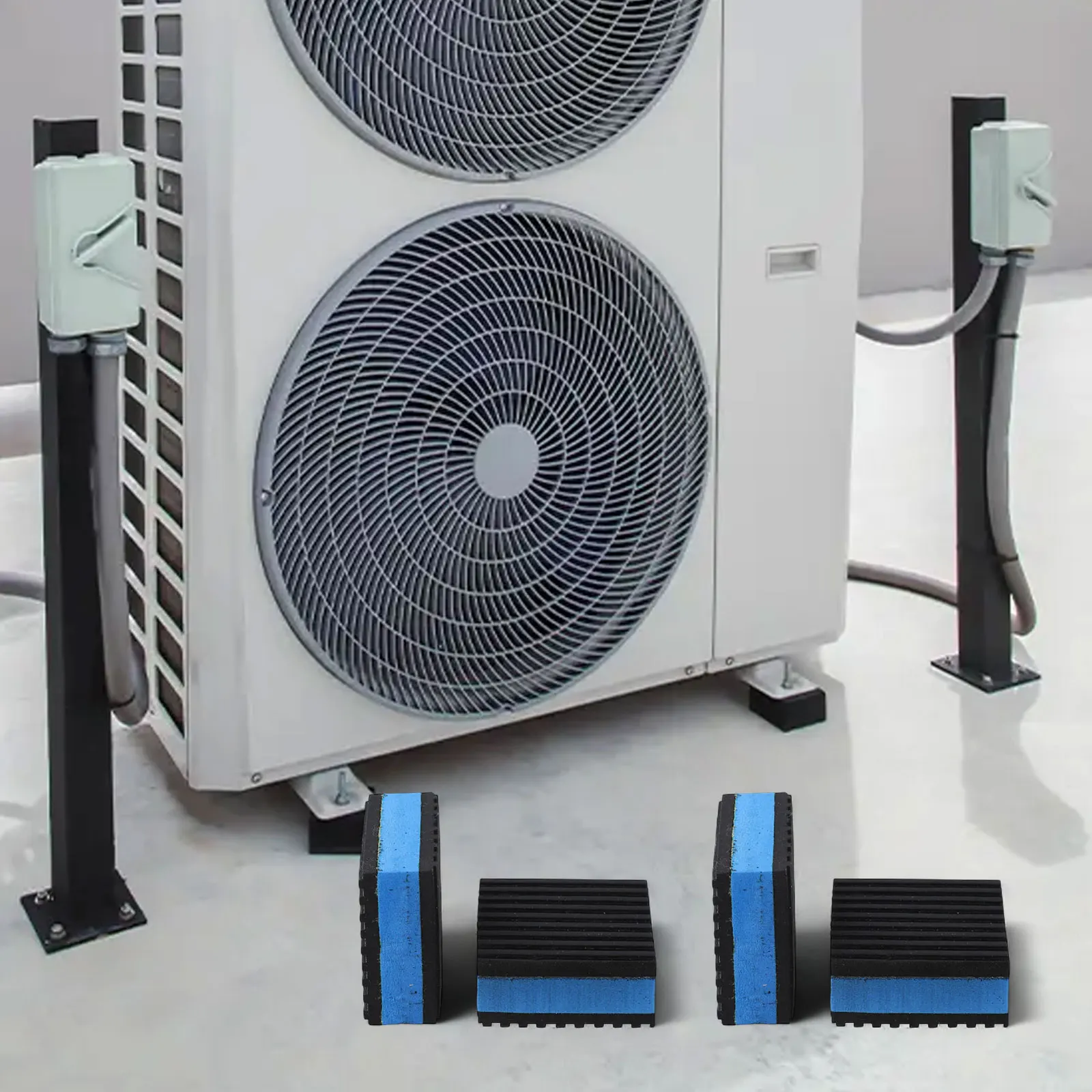 4 EVA Shock Pads for Heavy Equipment & Appliances Anti Vibration Solution for Air Conditioning Units and Washers