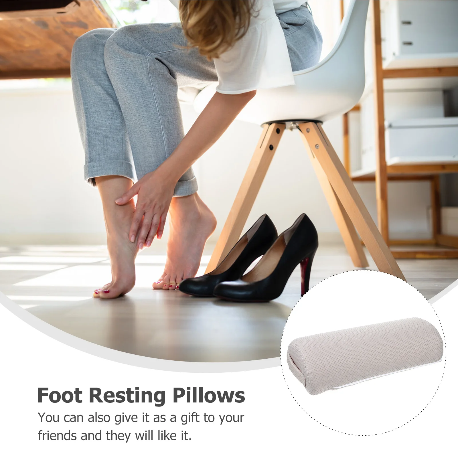 

Foot Pillow Premium Density Under Desk Footrest Cushion Office Home Foot Resting Pad Cushion Office Footrest Pads