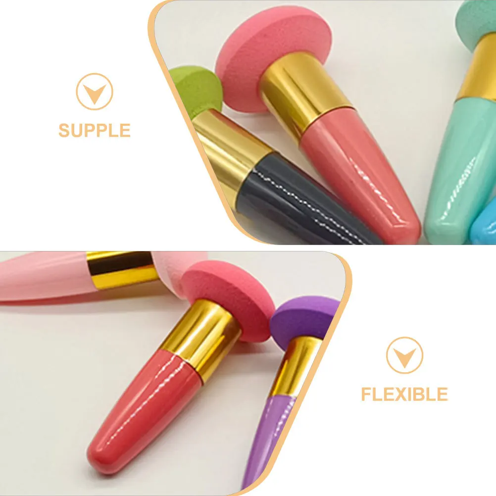 

Blending Sponge with Handle Soft Durable Makeup Tool Foundation Concealer Application Wet Dry Use Makeup Sponge