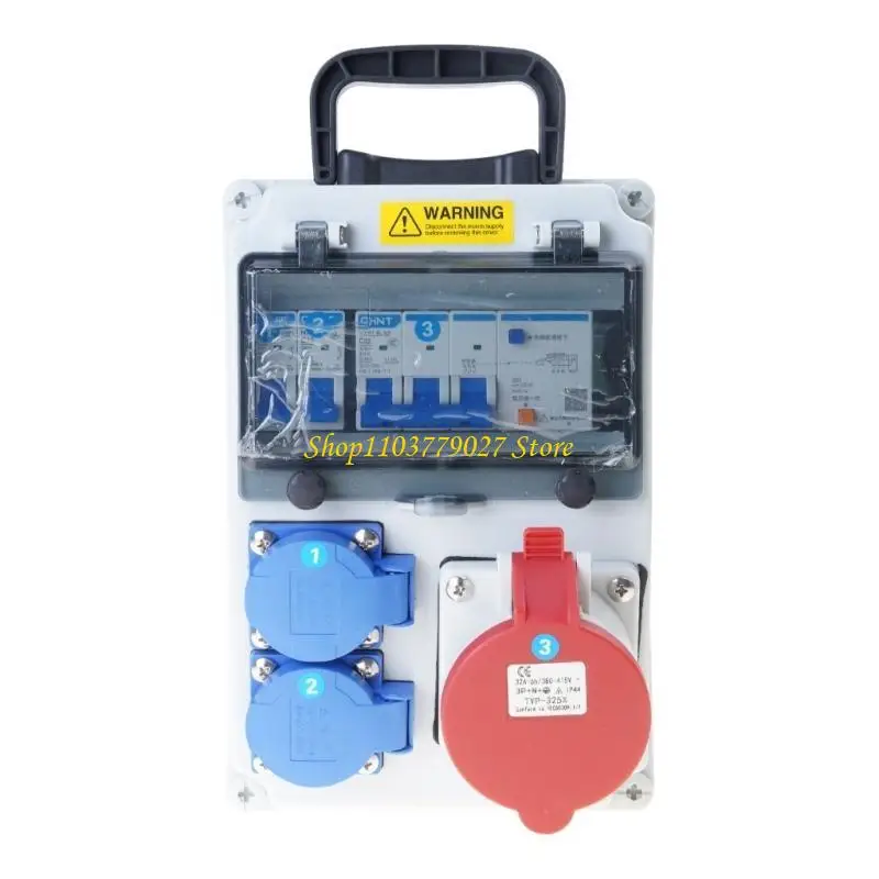 

C4DF Wall Power Distributor With Switches Outdoor Waterproof Portable Industrial Socket Box Portable Outlets Box Enduring