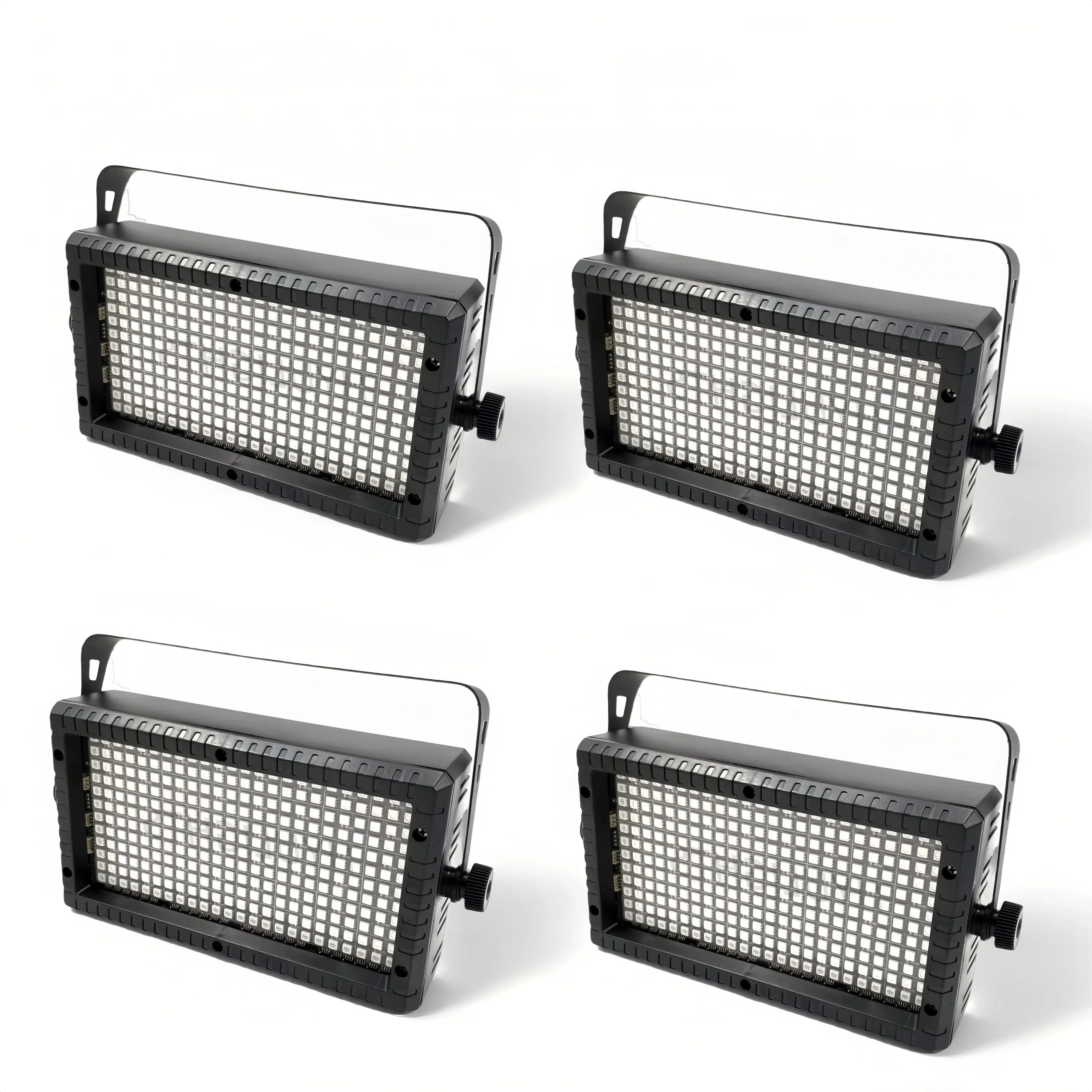 

4PCS Remote Strobe LED Mini 60W 48 288 Color White LED 3in1RGB 48 Partition DMX Super Bright Dj Strobe LED House party
