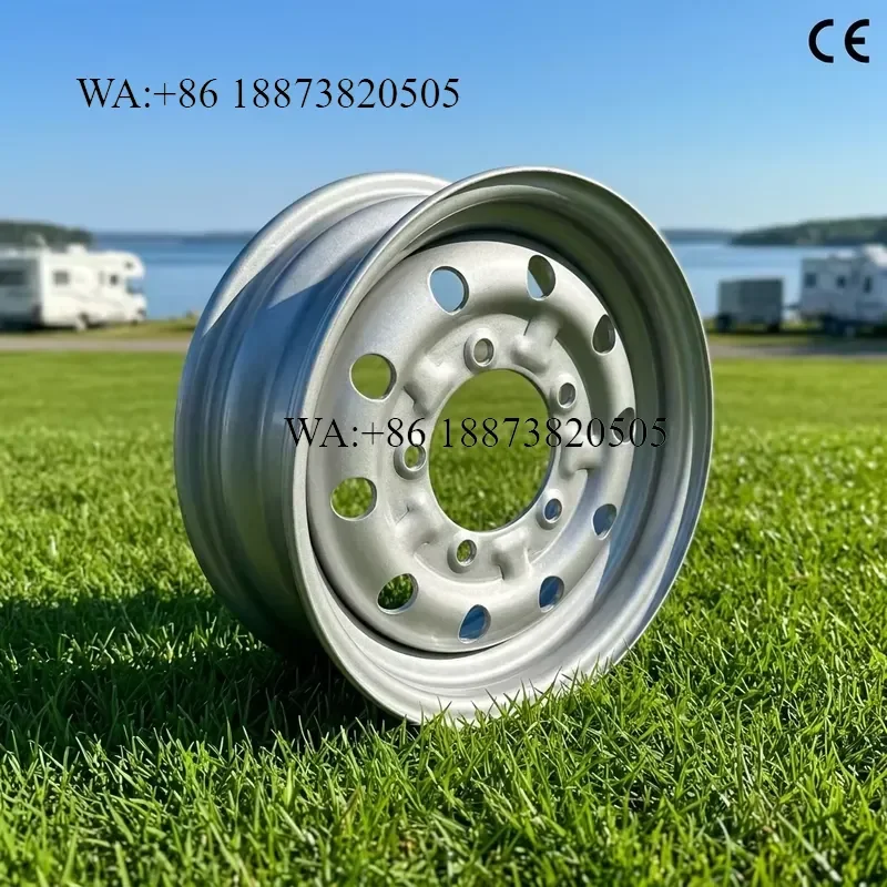 Customized 14 Inch Steel Trailer Wheel 5.5JX14 5x112 DOT TUV CE Certified for Trailers 185R14C Factory Wholesale