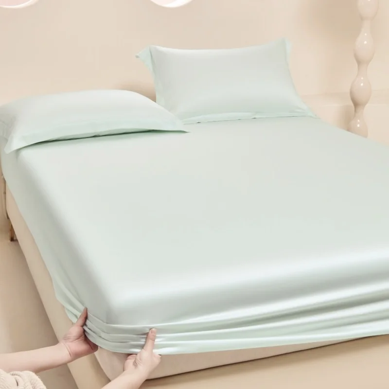 حريري التبريد 40s ليوسيل الألياف المجهزة ورقة جيب عميق الولايات المتحدة الملك 183*203*40 سنتيمتر الأوكالبت ايوسل الفراش غطاء مرتبة #4