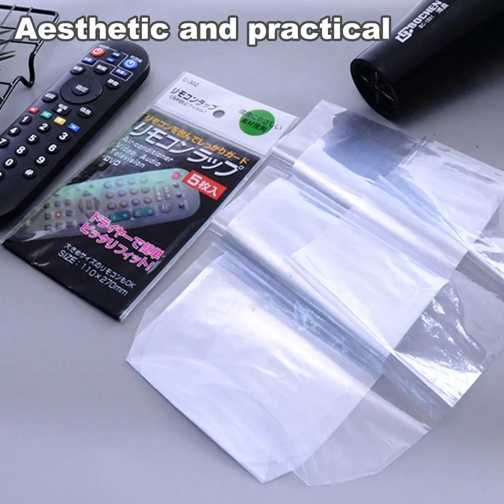 5/10pcs Transparent Shrink Film Bag Anti-dust Protective Case Cover For TV Air Conditioner Remote Control Shrink Plastic