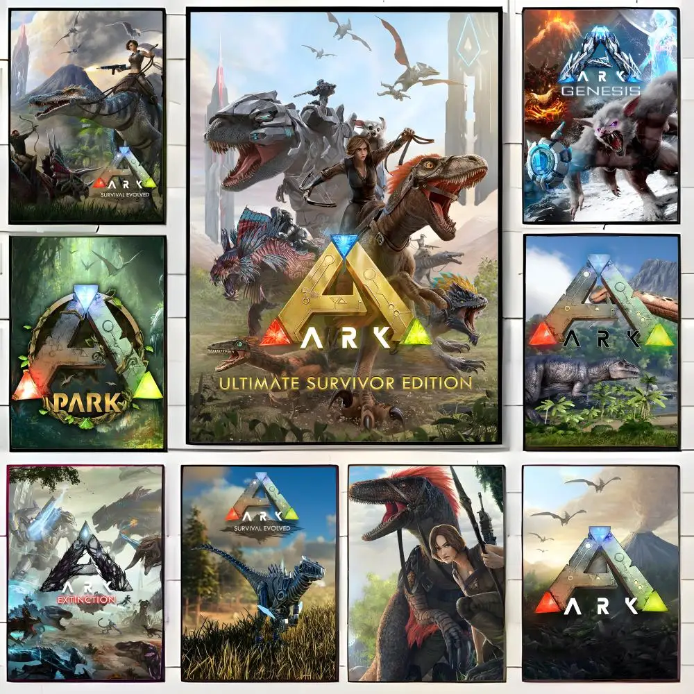 Poster de jeu de survie ARK Survival Evolved, impression d'art mural décoratif, décoration murale pour la maison, cadeau non encadré