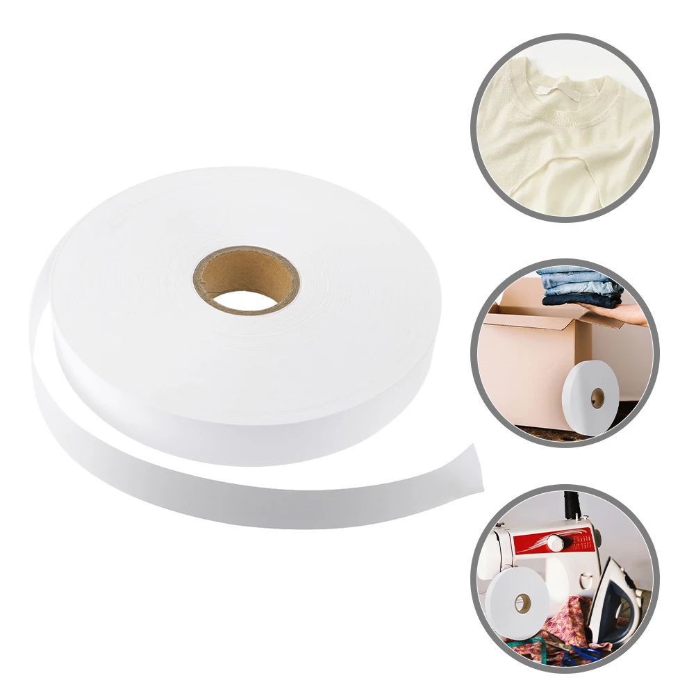 

1pcs 1 Roll Blank Fabric Labels Nonwoven Washable Clothing Tags Textile Garment Neck Care Instructions Label Tags