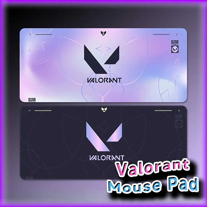 

Коврик для игровой мыши Valorant — большой настольный коврик XXL с прошитыми краями, креативный минималистичный дизайн для игровых аксессуаров ПК/FPS