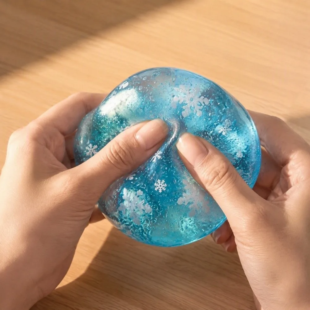 Ocean-themed Crispy Ball Squeeze Toy Soft Crispy Skin Sensory Fidget Ball Pincher Crispy Texture Handmade Pinching Toy
