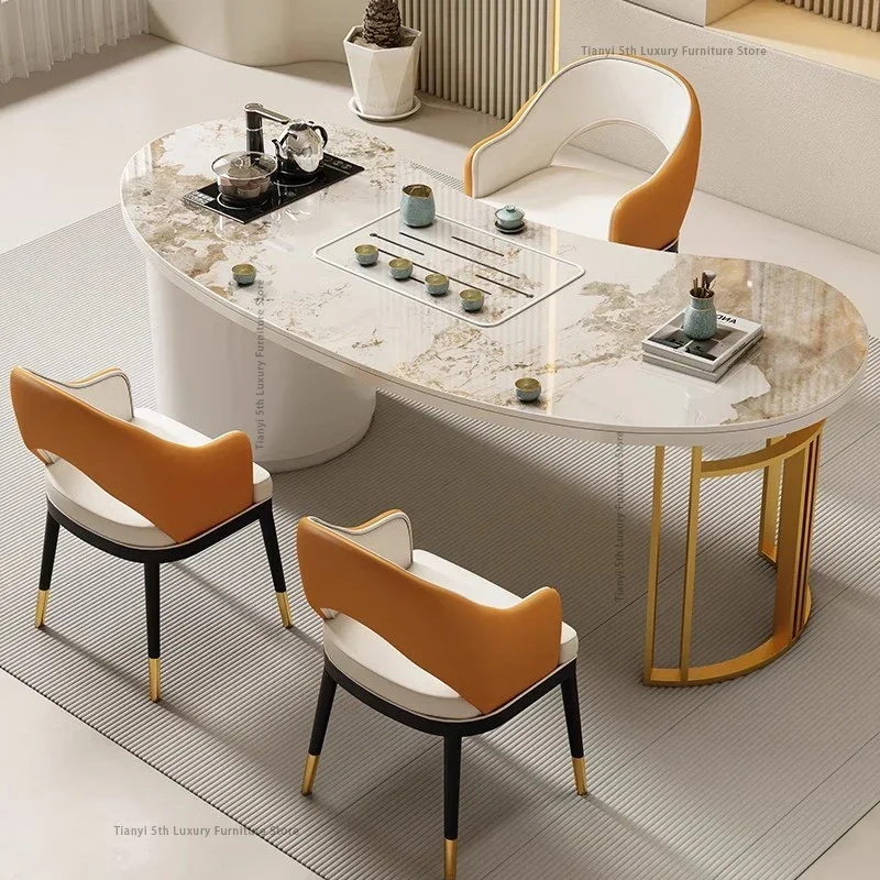 

Кофейные столики Rock Plate Boss: Современный роскошный дизайн, центральный стол для гостиной, мебель для дома и салона FYCT