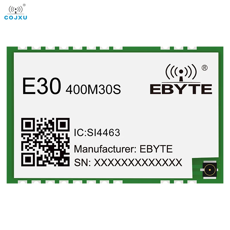 

SI4463 433 МГц SPI радиочастотный модуль GFSK 30 дБм большой радиус действия 470 км E30-400M30S (5,6) Cojxu IPEX печать беспроводной приемник приемопередатчика