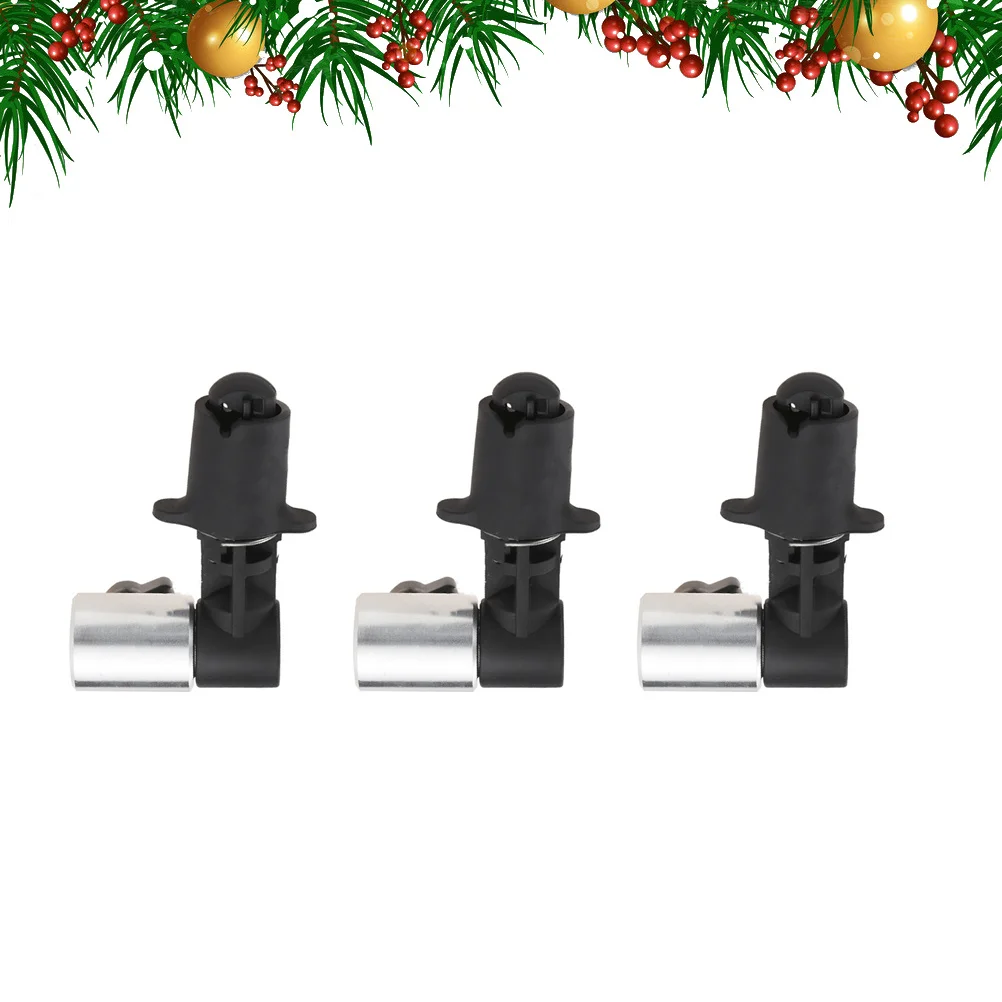 

3Pcs Light Stand Clip Reflector Holder Adjustable 17Mm Bracket with Strong Springs for Secure Reflector Disc Mounting Black