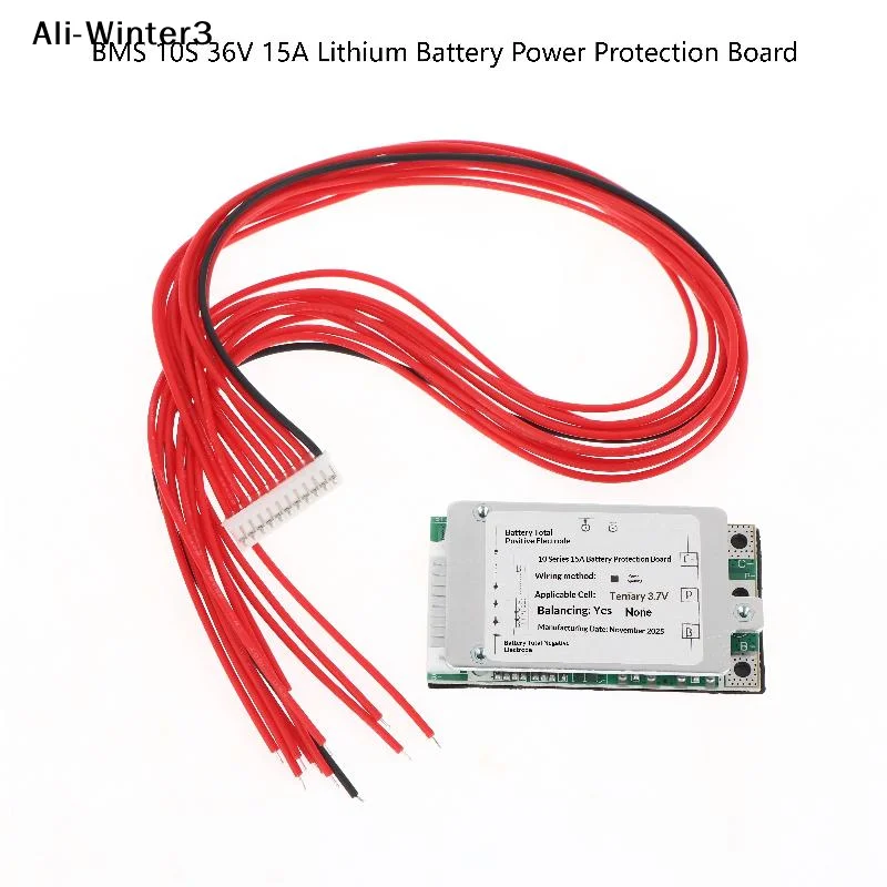 

10S 36V 15A 18650 Lithium Battery Power Protection Board Split Ports PCB Module For Electric Bicycles Vehicle Battery Protection