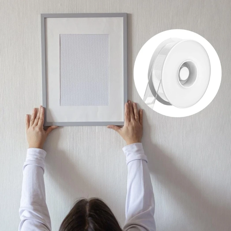 شريط مزدوج من جانب اثنين من الجوانب شريط صافي شريط التثبيت شريط لاصق الشريط لاصق للسجاد الحرف الصور الملصقات أفضل بيع