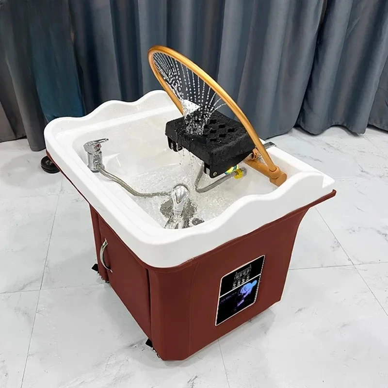 

Hairdresser Head Spa Salon Chair Stylist Portable Washing Machine Shaving Chair Professional Auxiliary Cadeira Salon Equipment